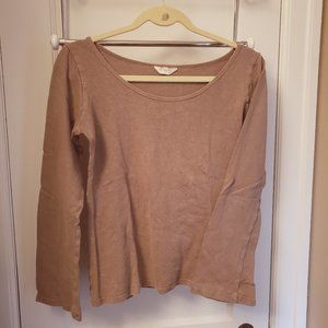 SweetSkins Women's Small Brown Hemp/Organic Cotton Long-Sleeve Shirt